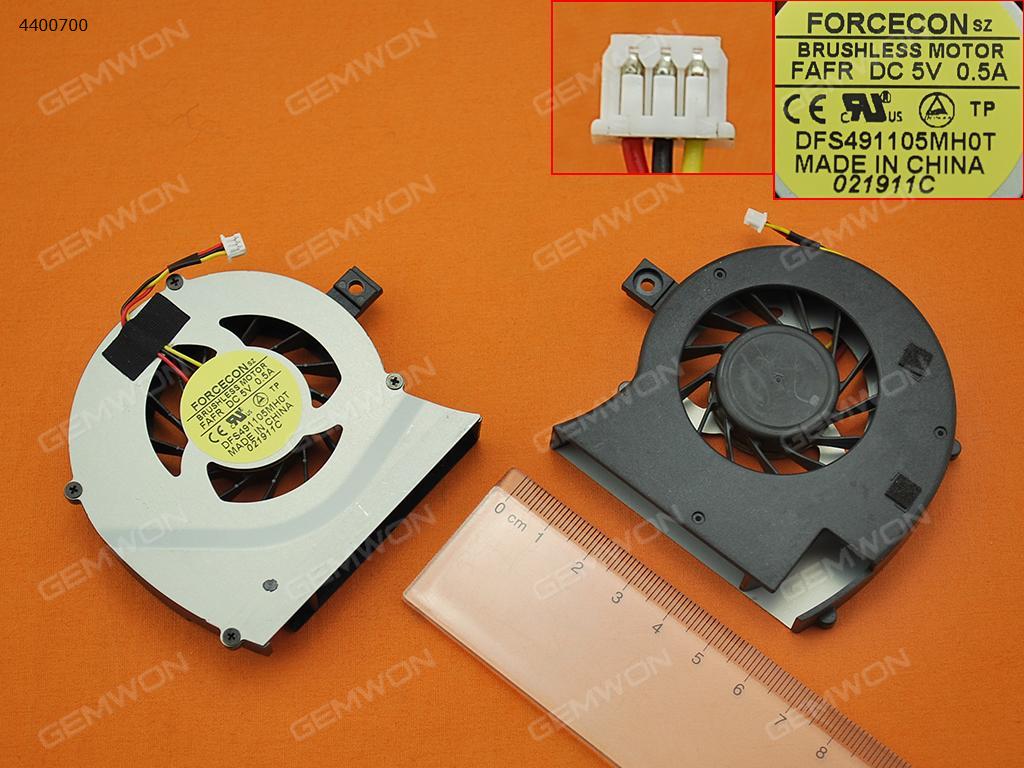 Picture of New Replacement CPU Cooling Fan For TOSHIBA satellite L700 L745(Original) DFS491105MH0T    AB7705HX-HB3 Layout