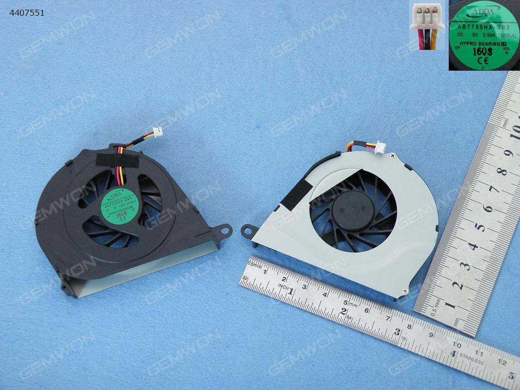 Picture of New Replacement CPU Cooling Fan For TOSHIBA Satellite  L755 L755D(Original) AB7705HX-GB3   AB5005UXR03  AB7205HX-GC1 Layout