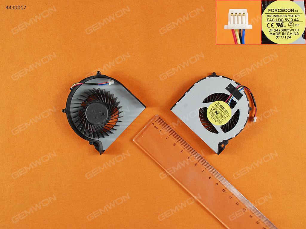 Picture of New Replacement CPU Cooling Fan For SONY VPC EH,EL(For Forcecon/Delta product/Panasonic Product,Not For EH11 EH14,Original) DFS470805WL0T  KSB05105HB Layout
