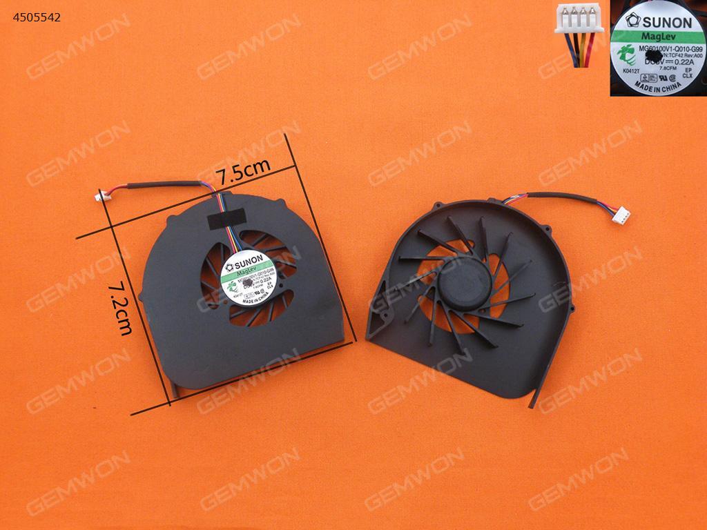 Picture of New Replacement CPU Cooling Fan For acer aspire 5740G 5542 (4Pin,Original) MG60100V1-Q010-G99 GC055515VH-A   GC60090V1-B010-S99  MG60100V1-Q020-S99   DFS551305MC0T Layout