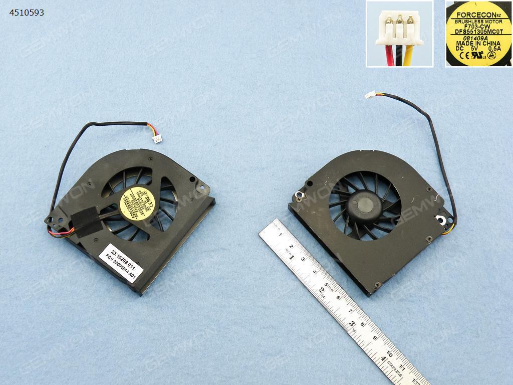 Picture of New Replacement CPU Cooling Fan For Acer Aspire 5930G 5930 TM5520 TM5530 TM5710 5100 5520G(Original) DFS551305MC0T    GB0507PGV1-A Layout