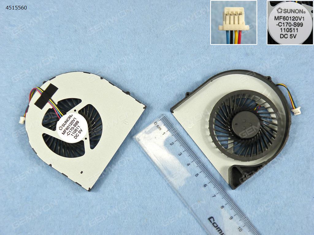 Picture of New Replacement CPU Cooling Fan For acer aspire 5560G(Original) MF60120V1-C170-S99 Layout