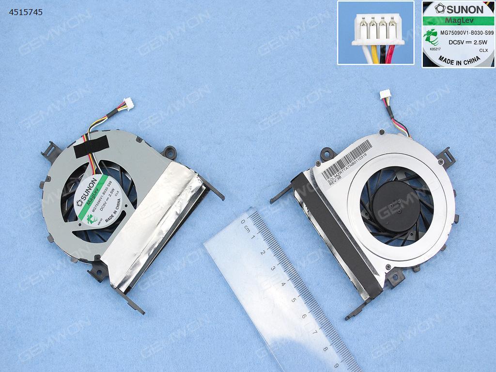 Picture of New Replacement CPU Cooling Fan For acer aspire 5745(For Integrated graphics,Original,version 1) MG75090V1-B030-S99 Layout