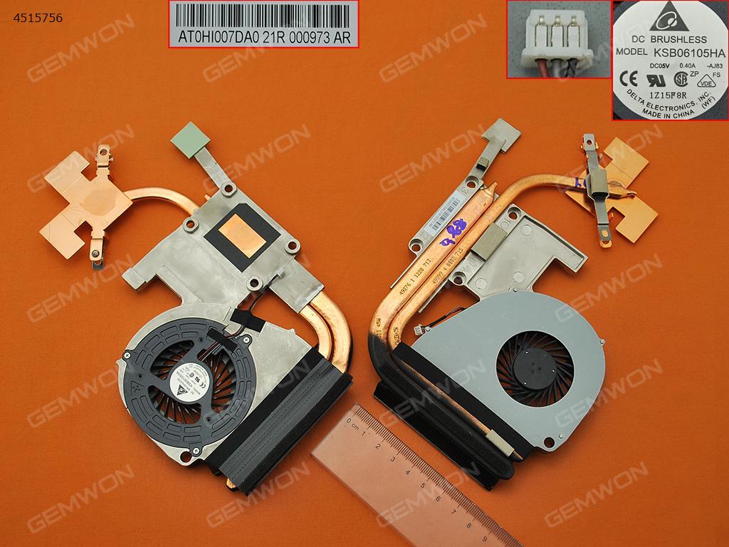 Picture of New Replacement CPU Cooling Fan For Acer aspire 5750(Heatsink,For Discrete Video card,Video Memory:2GB) KSB06105HA Layout