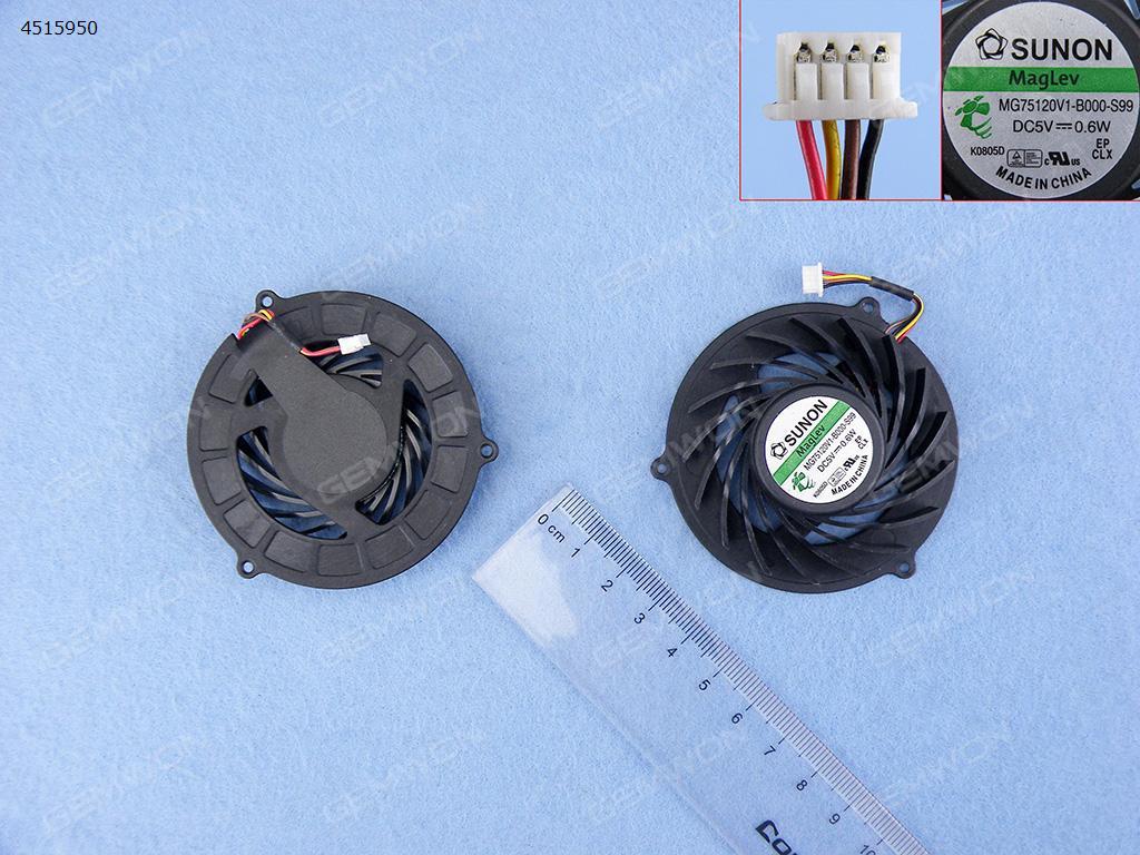 Picture of New Replacement CPU Cooling Fan For Acer Aspire 5950 5940 5940G 5943G MG75120V1-B000-S99 Layout