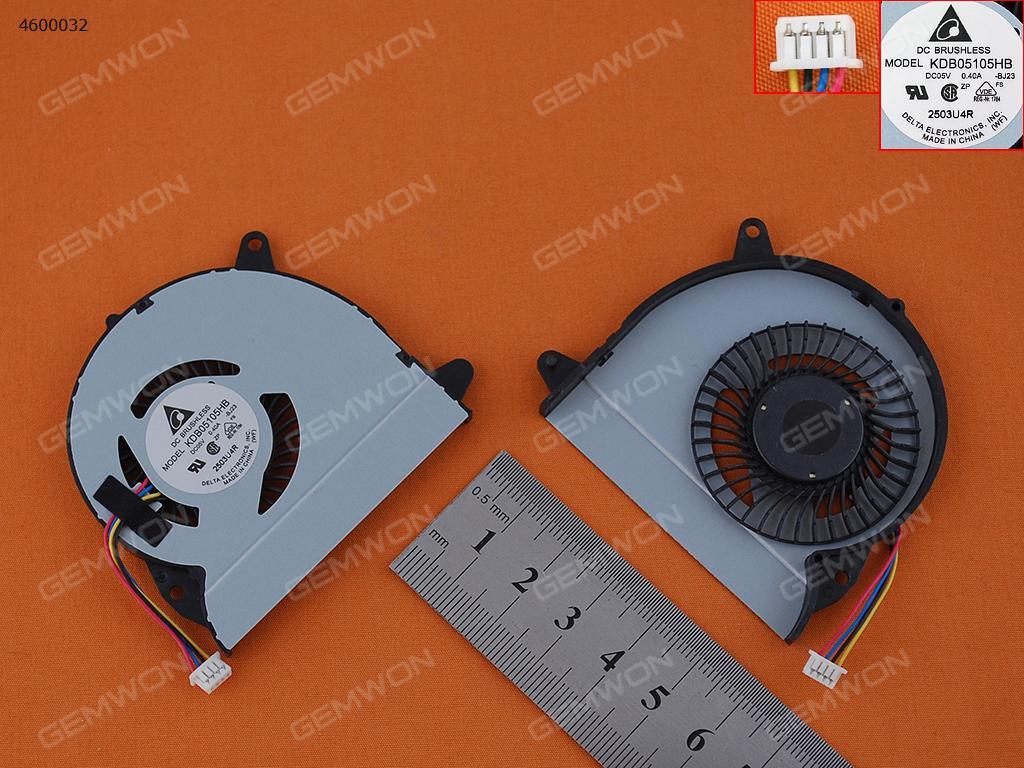 Picture of New Replacement CPU Cooling Fan For ASUS X32U U32U U32J U32JC U32V U32VJ U32VM(Original, Version 1) KDB05105HB-BJ23 Layout