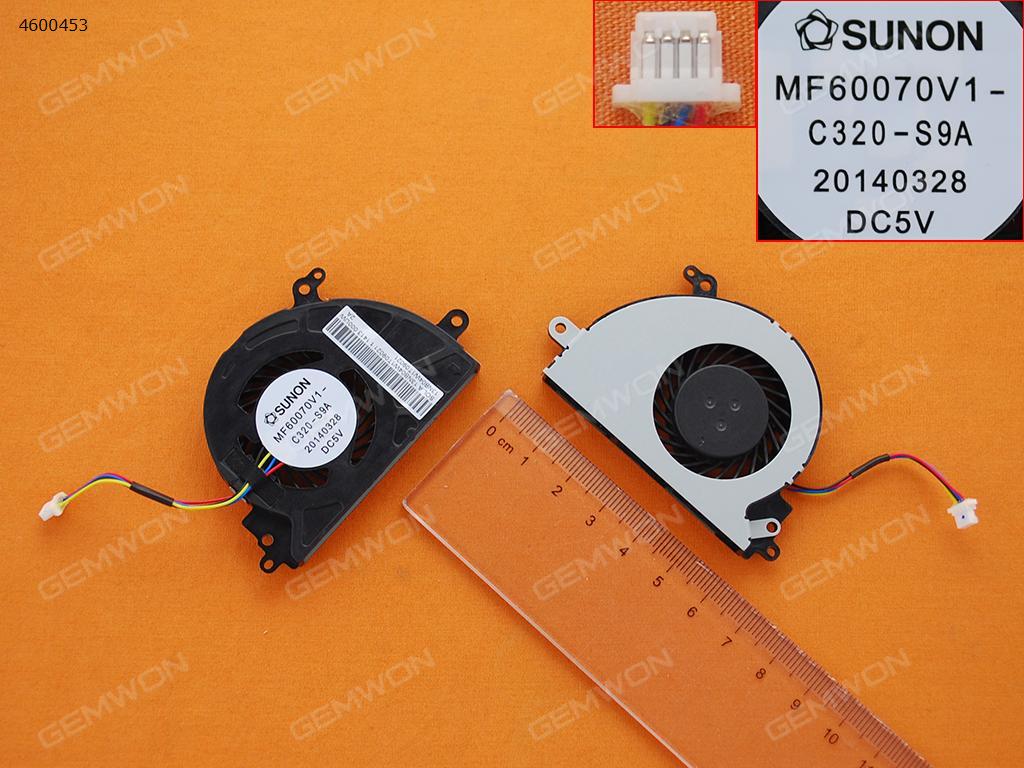 Picture of New Replacement CPU Cooling Fan For ASUS X453 X553 (Original) KSB0505HBA02    070V1-C3MF6020-S9A     MF60070V1-C320-S9A Layout
