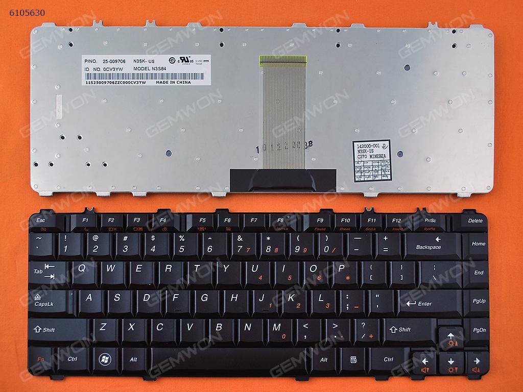 Picture of New Replacement Laptop Keyboard For LENOVO Y450 Y450A Y450G Y550 Y550A BLACK PULLED US Layout
