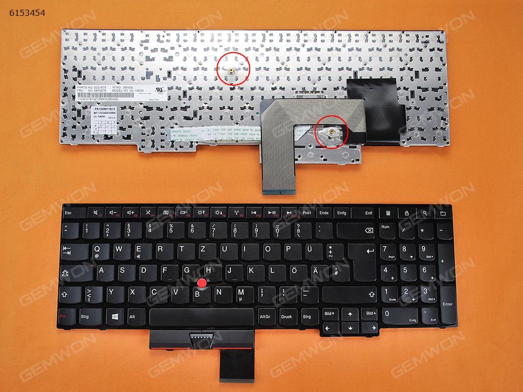 Picture of New Replacement Laptop Keyboard For ThinkPad E530 BLACK Win8 GR Layout