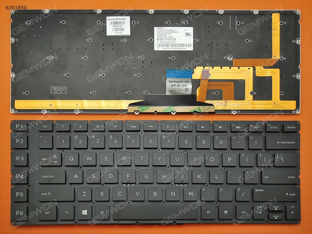 Picture of New Replacement Laptop Keyboard For HP OMEN 15-5000 BLACK (Without FRAME,Backlit,Win8) US Layout