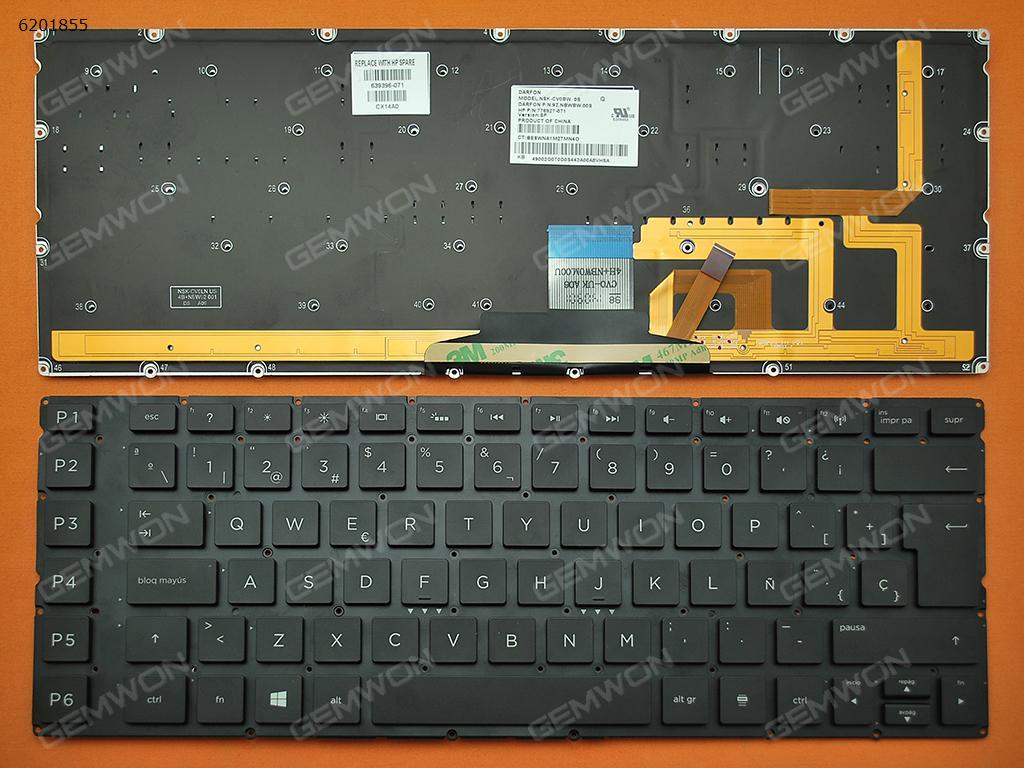 Picture of New Replacement Laptop Keyboard For HP OMEN 15-5000 BLACK (Without FRAME,Backlit,Win8) SP Layout