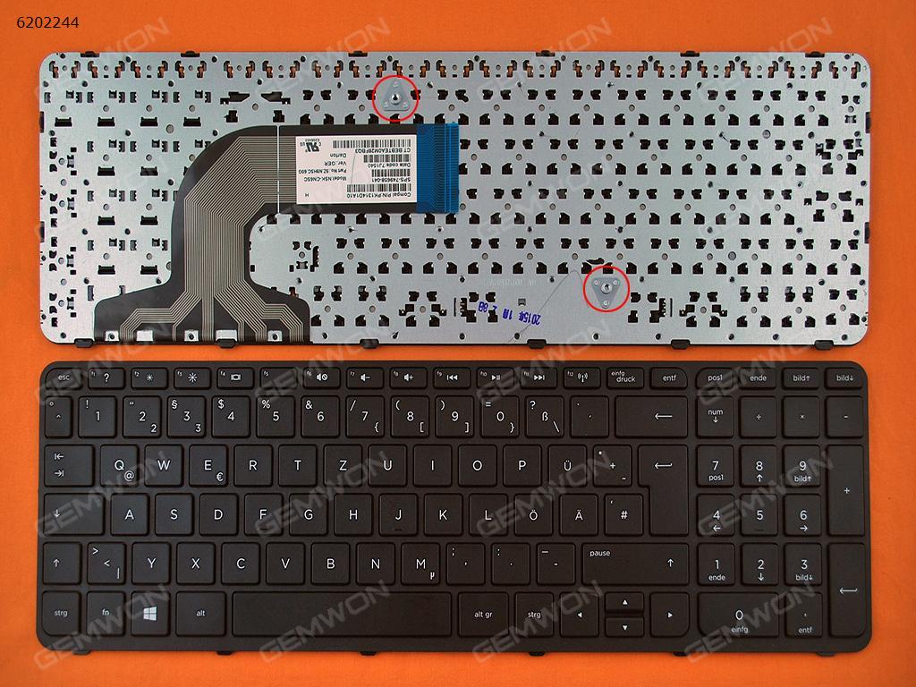 Picture of New Replacement Laptop Keyboard For HP Pavilion 15-e 15-n  250 G3  255 G3 256 G3  BLACK FRAME BLACK(Win8) GR Layout