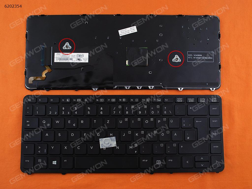 Picture of New Replacement Laptop Keyboard For HP EliteBook 840 G1 850 G1 BLACK FRAME BLACK (Backlit,with point,Win8) GR Layout