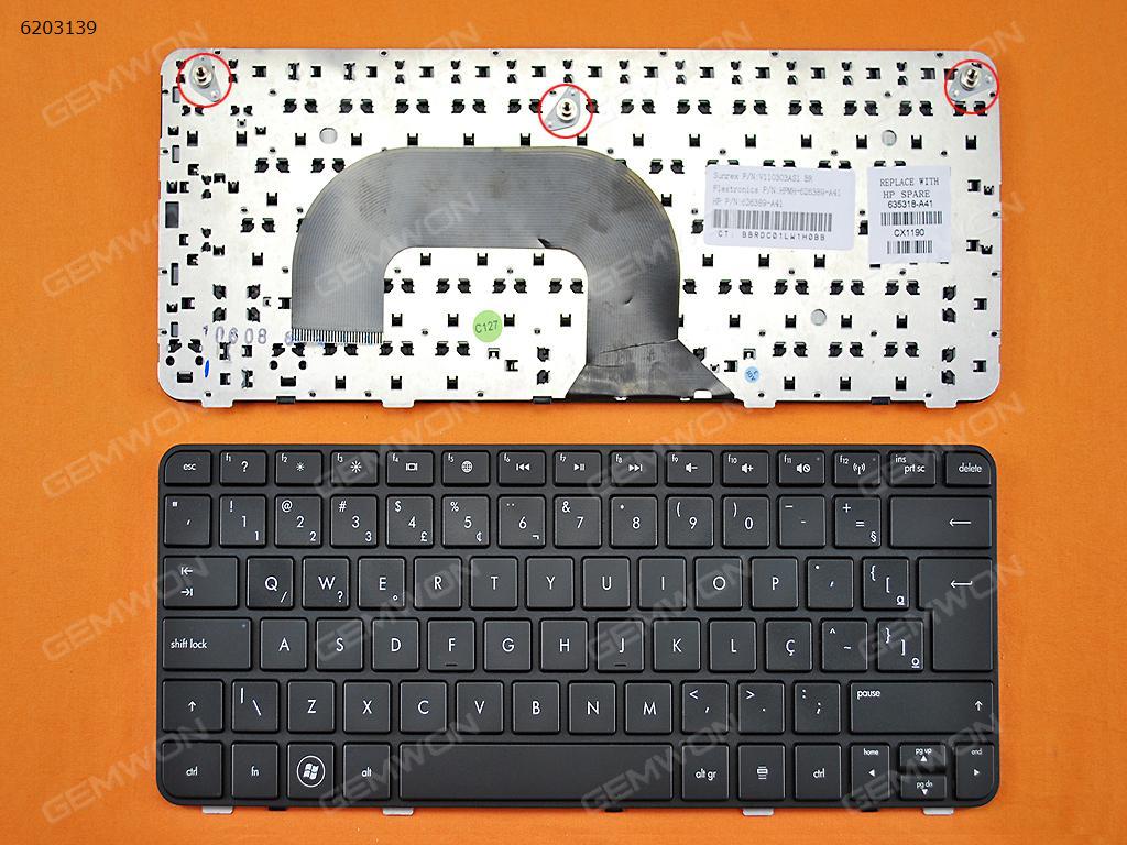 Picture of New Replacement Laptop Keyboard For HP Pavilion DM1-3000 DM1-4000 Series BLACK FRAME BLACK BR Layout