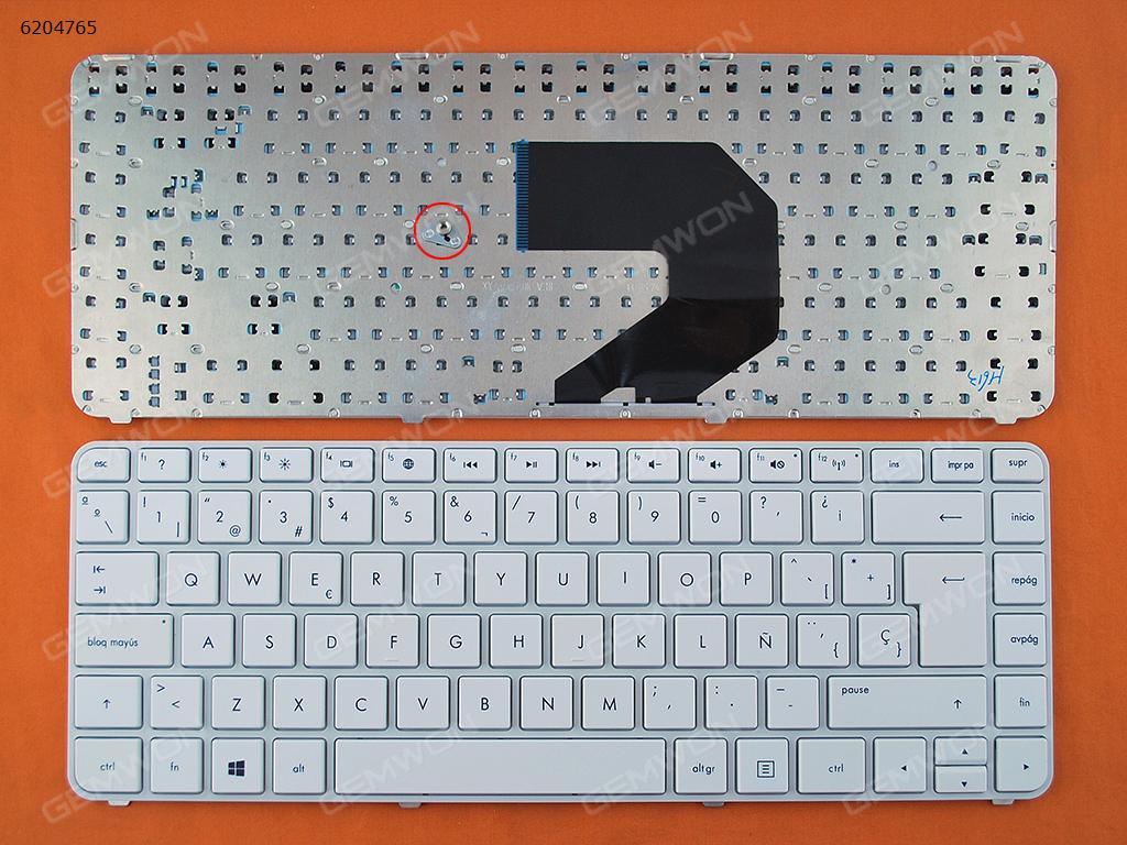 Picture of New Replacement Laptop Keyboard For HP Pavilion G4-2000 WHITE FRAME WHITE(Without foil,For Win8) SP Layout