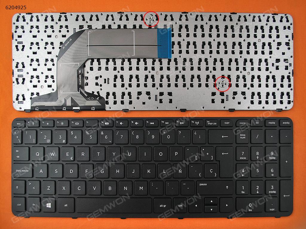 Picture of New Replacement Laptop Keyboard For HP Pavilion 17-e BLACK FRAME BLACK(Win8) OEM SP Layout