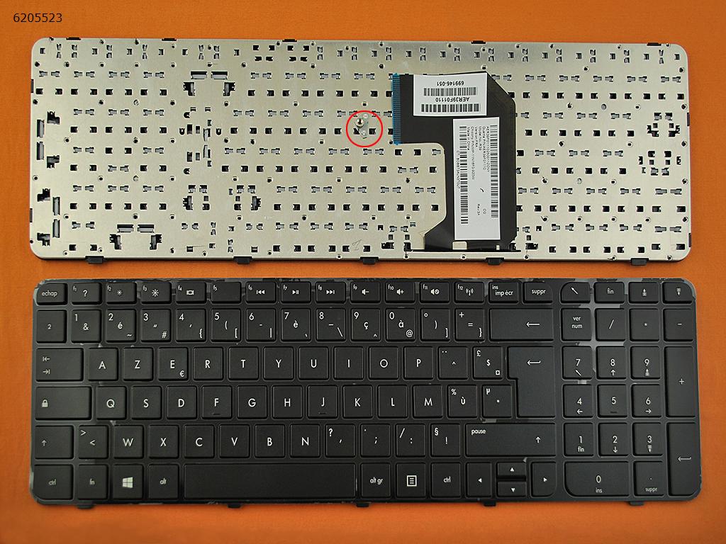 Picture of New Replacement Laptop Keyboard For HP Pavillion G7-2000 GLOSSY FRAME BLACK (For Win8) FR Layout
