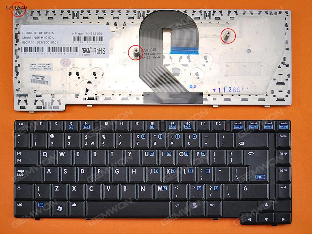 Picture of New Replacement Laptop Keyboard For HP Compaq 6710B 6715B BLACK(Reprint) UI Layout