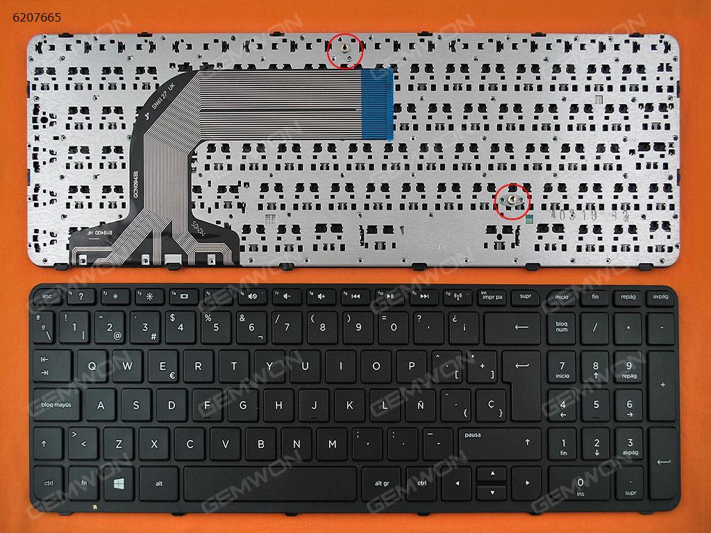Picture of New Replacement Laptop Keyboard For HP Pavilion 17-e BLACK FRAME BLACK(Win8) SP Layout