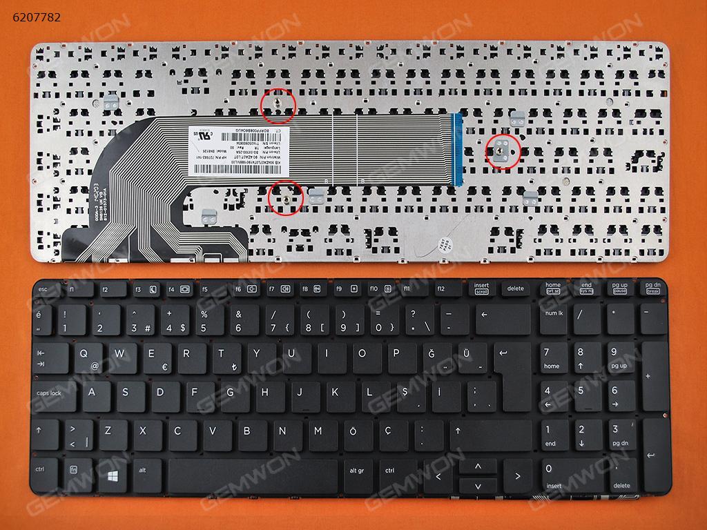 Picture of New Replacement Laptop Keyboard For HP ProBook 450 G0 450 G1 455 G1 BLACK(without FRAME,without foil,For Win8) TR Layout