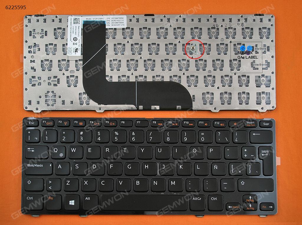 Picture of New Replacement Laptop Keyboard For DELL 14Z-5423 14Z-3360 GLOSSY FRAME BLACK (Win8) LA Layout