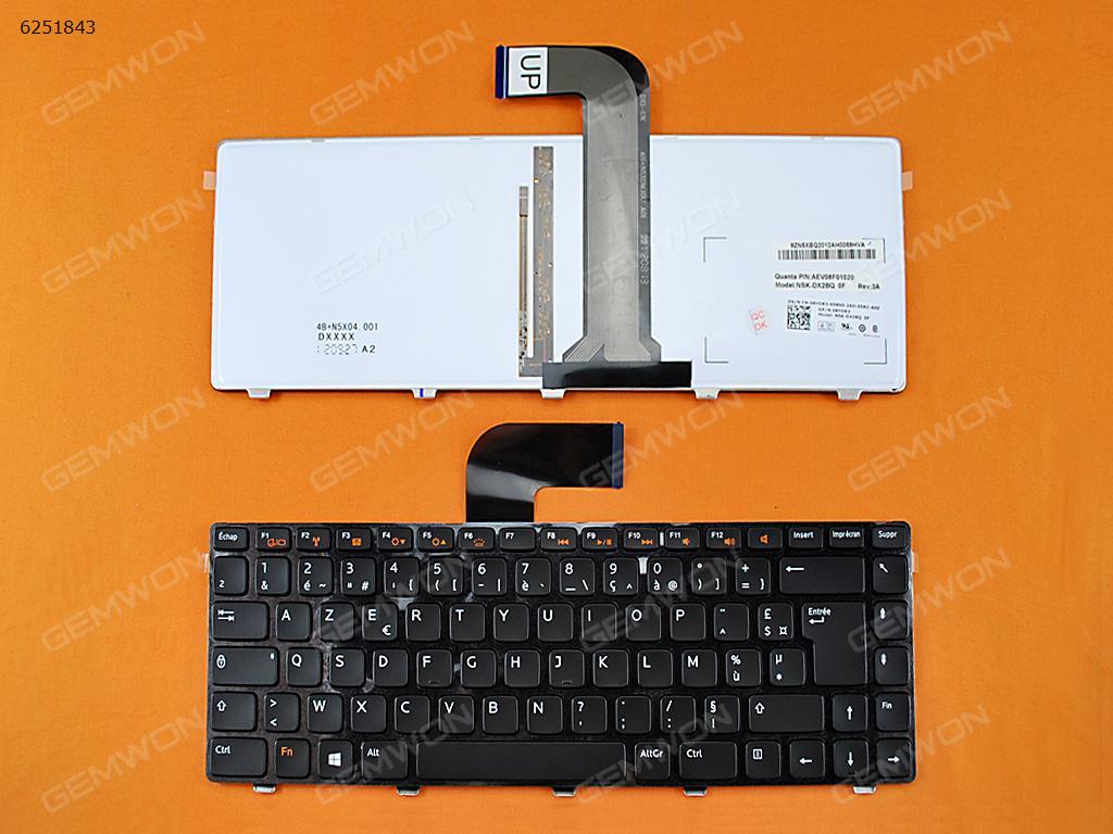 Picture of New Replacement Laptop Keyboard For DELL Vostro 3550/XPS L502/New Inspiron 14R/Inspiron N4110 M4110 N4050 M4040 N5050 M5050 M5040 N5040 N411Z BLACK FRAME BLACK (For Win8,Backlit) FR Layout