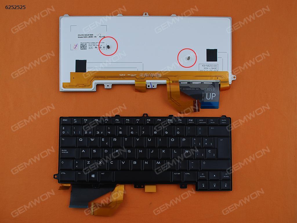 Picture of New Replacement Laptop Keyboard For DELL Alienware 14 BLACK(Backlit,For Win8) SP Layout