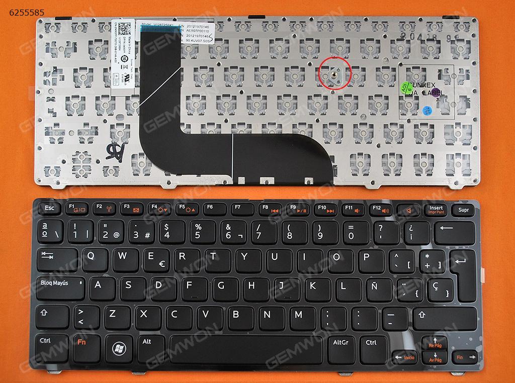 Picture of New Replacement Laptop Keyboard For DELL 14Z-5423 14Z-3360 GLOSSY FRAME BLACK SP Layout