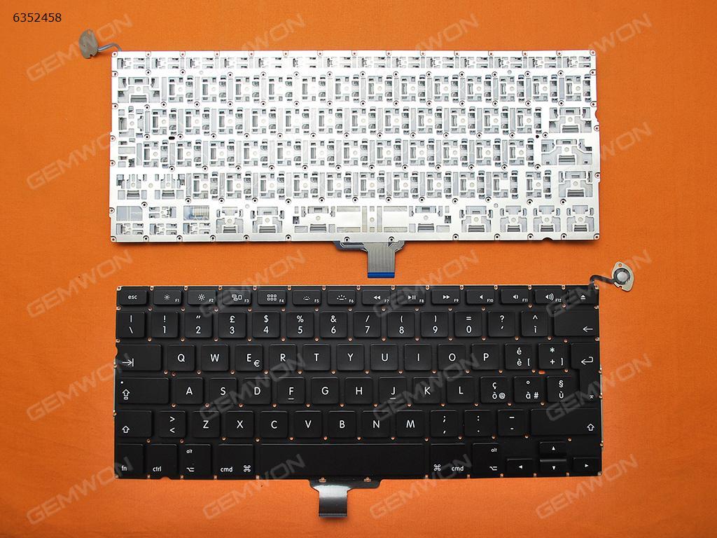 Picture of New Replacement Laptop Keyboard For Apple Macbook Pro Unibody  A1278  A1322  MB467  BLACK(without Backlit) IT Layout