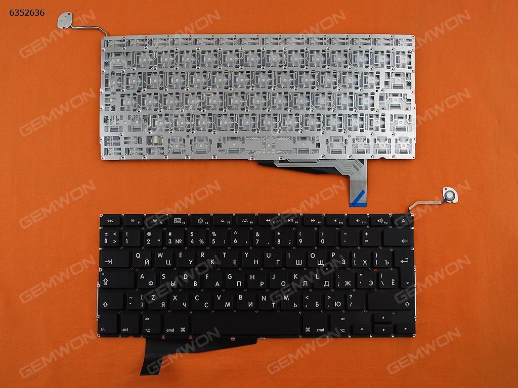 Picture of New Replacement Laptop Keyboard For APPLE Macbook Pro A1286 BLACK (For 2008, For Backlit) RU Layout