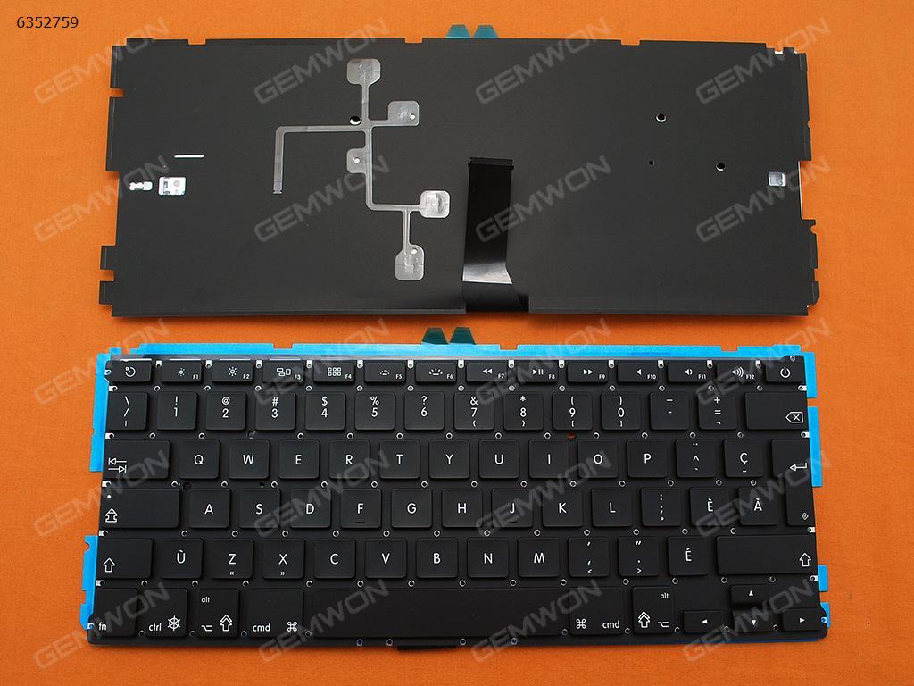 Picture of New Replacement Laptop Keyboard For APPLE Macbook Air A1369 A1466 MC965 MC966 MC503 MC504 13" BLACK For 2011-2015(With Backlit Board) CA/CF Layout