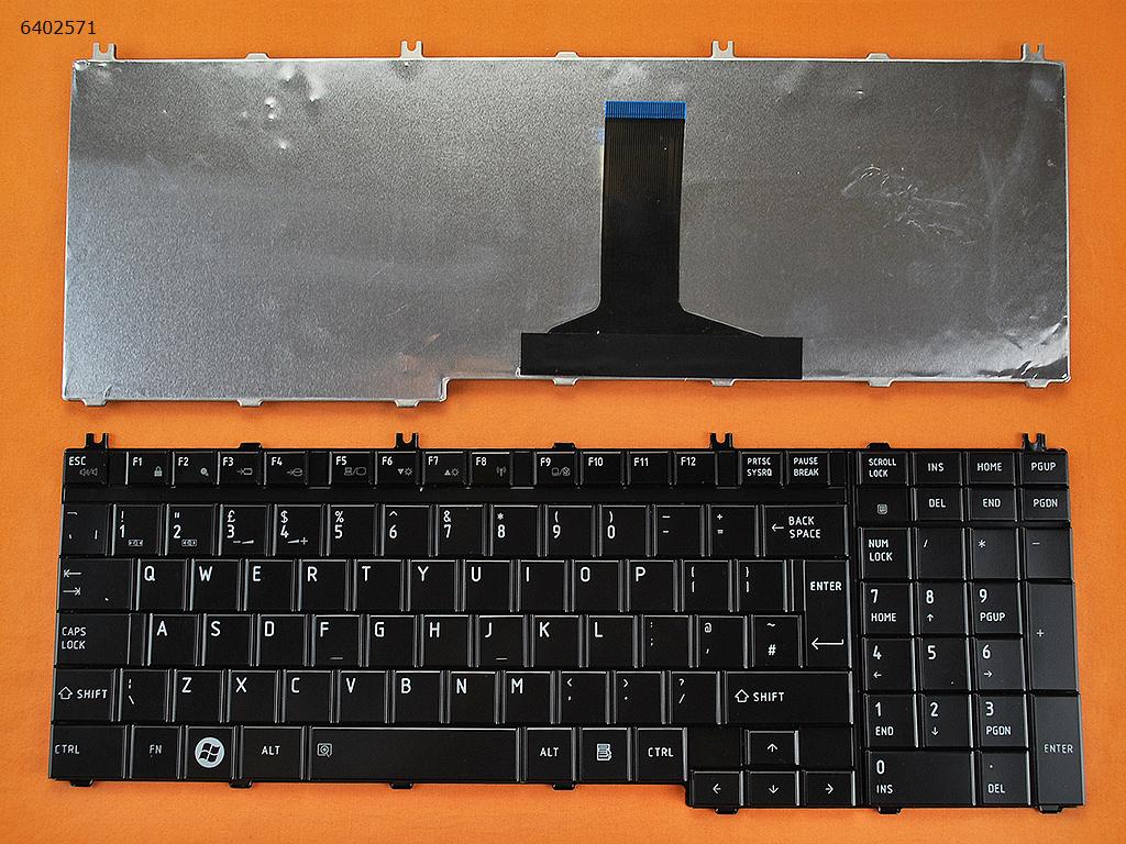 Picture of New Replacement Laptop Keyboard For TOSHIBA Satellite A500 F501 P505 GLOSSY OEM Uk Layout
