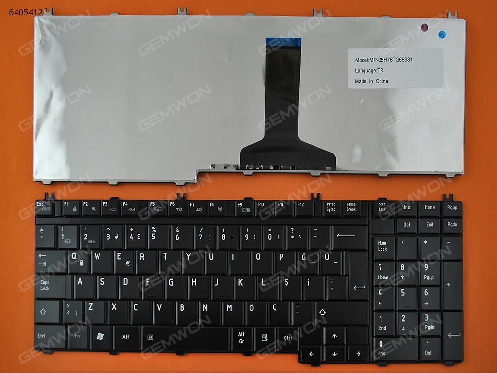Picture of New Replacement Laptop Keyboard For TOSHIBA Satellite A500 F501 P505 GLOSSY OEM TR Layout