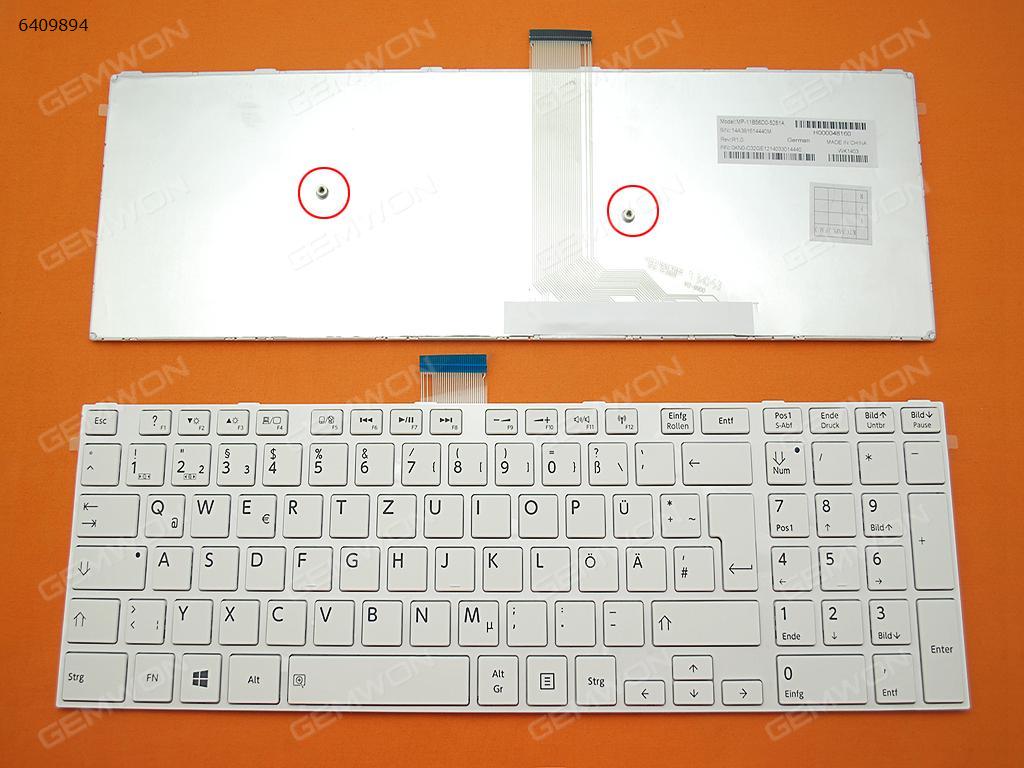Picture of New Replacement Laptop Keyboard For TOSHIBA S50-A S50D-A S50DT-A S50T-A S55-A S55D-A S55DT-A S55T-A WHITE FRAME WHITE(For Win8) GR Layout