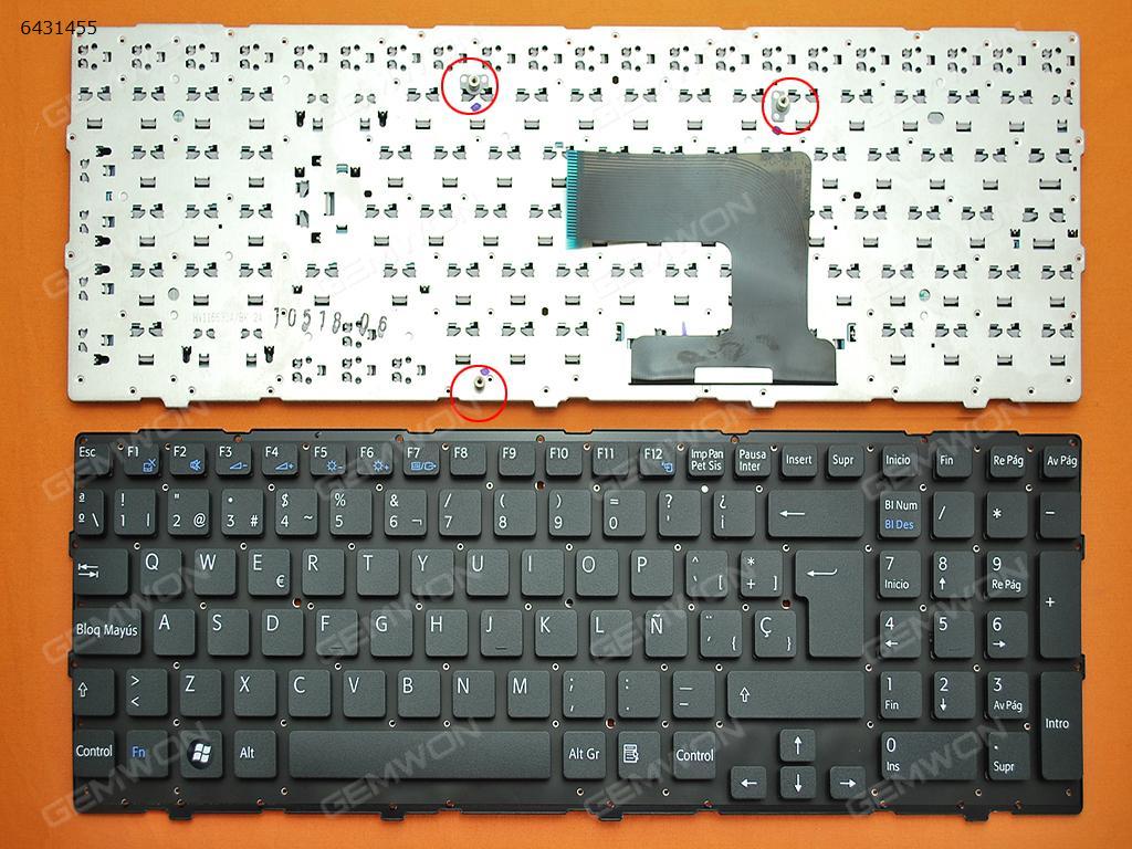 Picture of New Replacement Laptop Keyboard For SONY VPC-EL BLACK (without FRAME,without foil) SP Layout