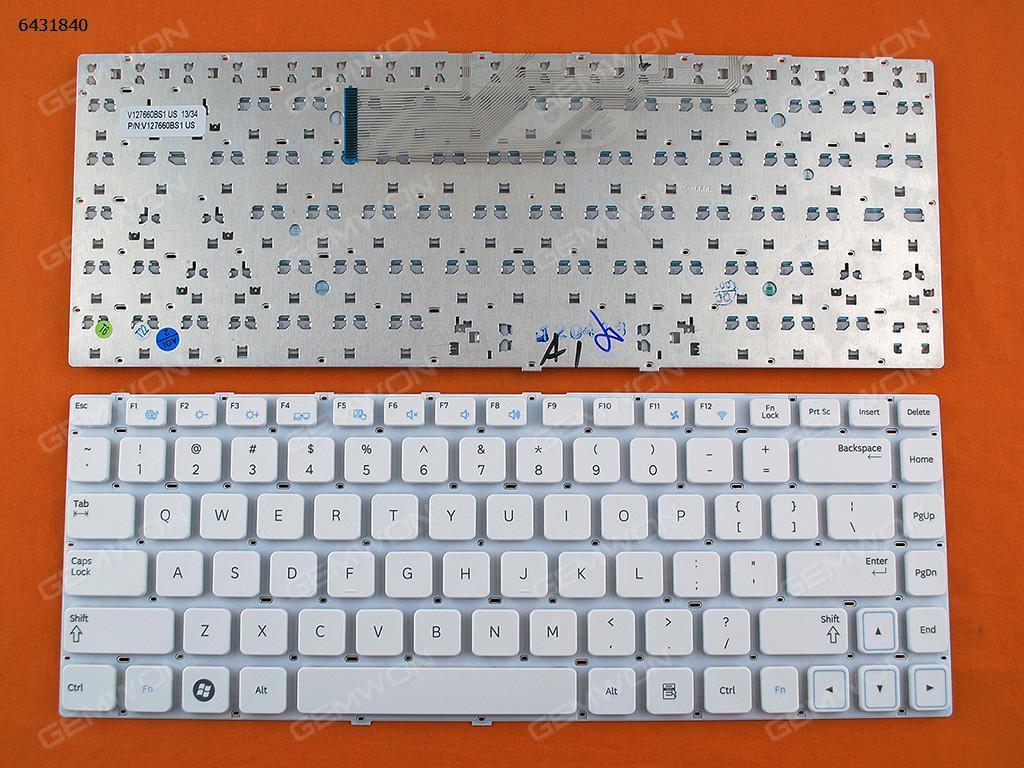 Picture of New Replacement Laptop Keyboard For SAMSUNG 300 Series 14.0" 300E4A 300V4A WHITE US Layout