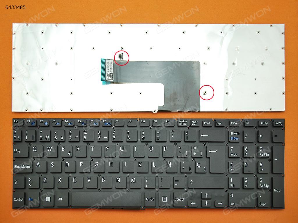 Picture of New Replacement Laptop Keyboard For SONY SVF 15 BLACK(Without FRAME,For Win8) SP Layout