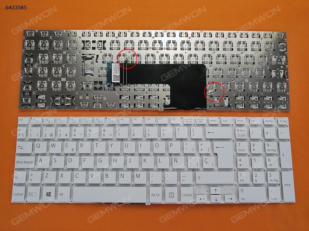 Picture of New Replacement Laptop Keyboard For SONY SVF 15 WHITE For Backlit (Without FRAME,Without Foil, For Win8) SP Layout