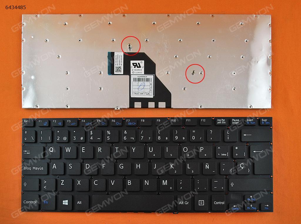 Picture of New Replacement Laptop Keyboard For SONY SVF 14 BLACK (Without FRAME, Win8) SP Layout