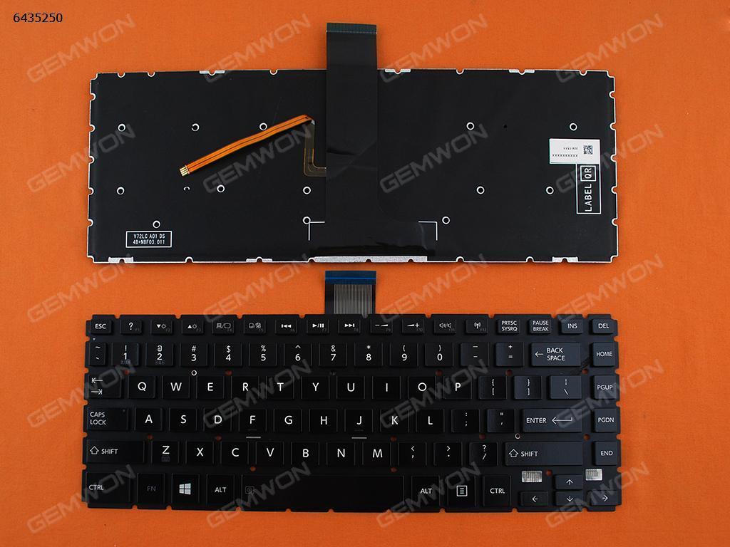 Picture of New Replacement Laptop Keyboard For TOSHIBA L40-B GLOSSY (Without FRAME, Win8,Backlit) US Layout