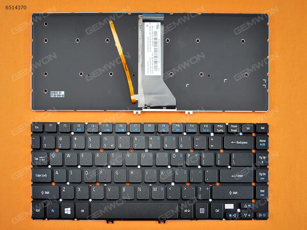 Picture of New Replacement Laptop Keyboard For ACER  Aspire R7-572 R7-572G R7-572P BLACK(Backlit, Win8 ) US Layout