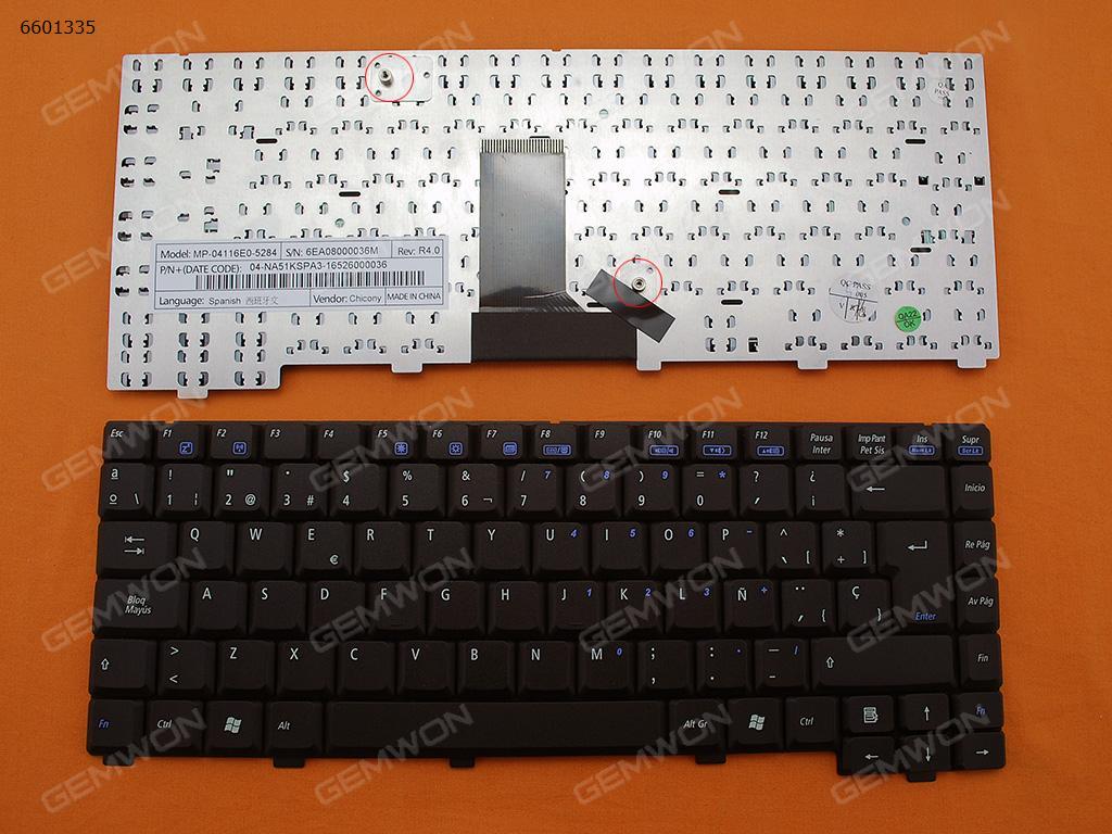 Picture of New Replacement Laptop Keyboard For ASUS A3 A3L A3G A3000 BLACK SP Layout