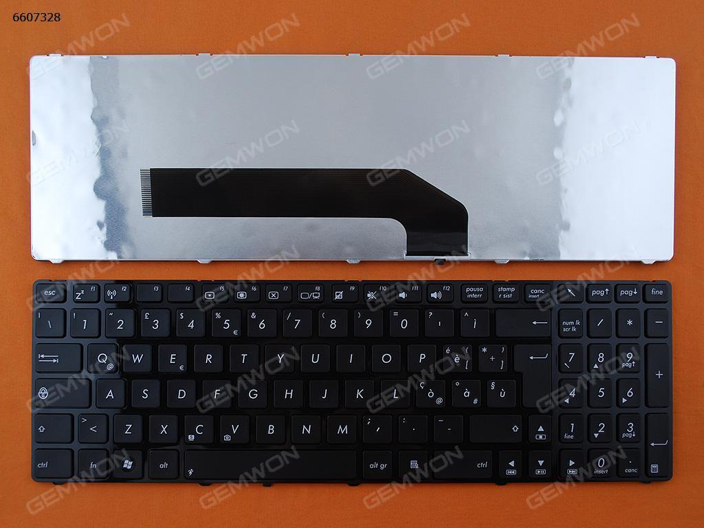 Picture of New Replacement Laptop Keyboard For ASUS K50 GLOSSY FRAME BLACK OEM IT Layout