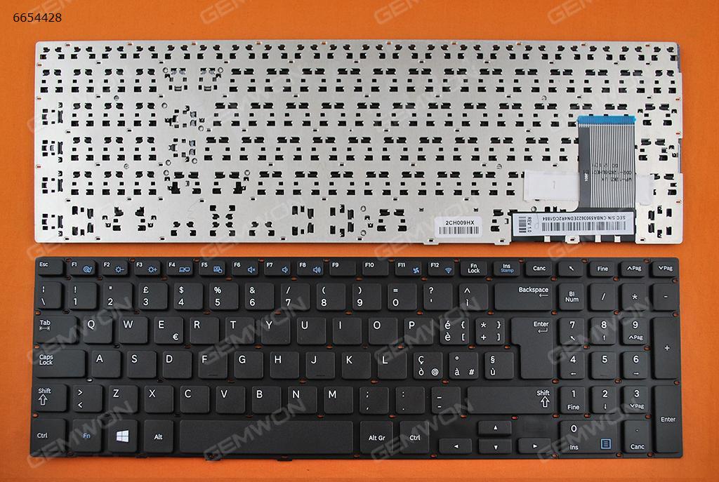 Picture of New Replacement Laptop Keyboard For SAMSUNG 370R5E 15.6" BLACK(For Win8) IT Layout