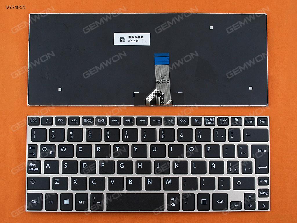 Picture of New Replacement Laptop Keyboard For TOSHIBA Satellite NB10 NB15 GOLDEN FRAME BLACK (Win8) LA Layout