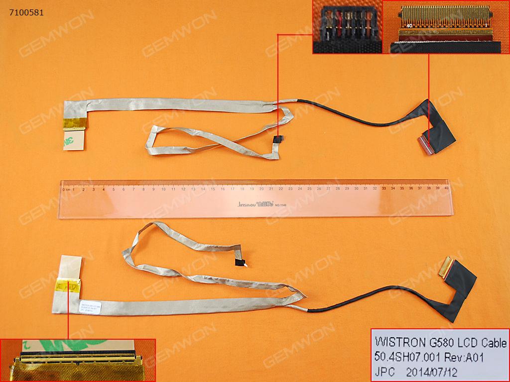 Picture of New LCD Display Screen Cable Replacement  For LENOVO G580 (version 2),OEM