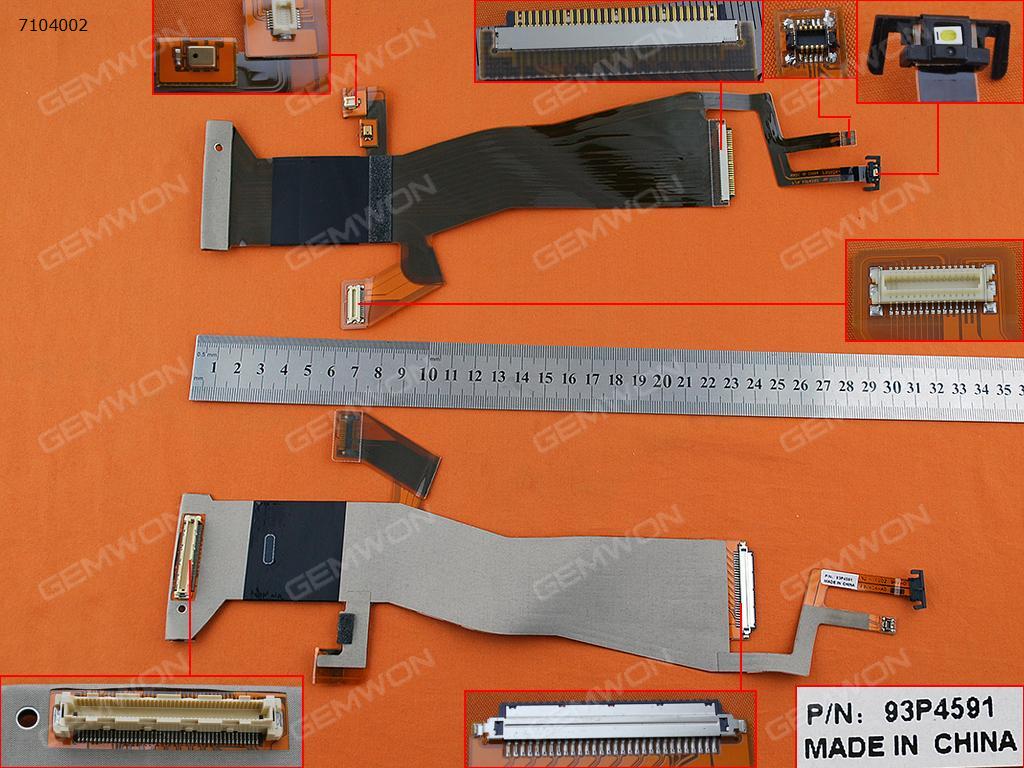 Picture of New LCD Display Screen Cable Replacement  For LENOVO ThinkPad T400 R400(For LCD,with camera connector,version 2)