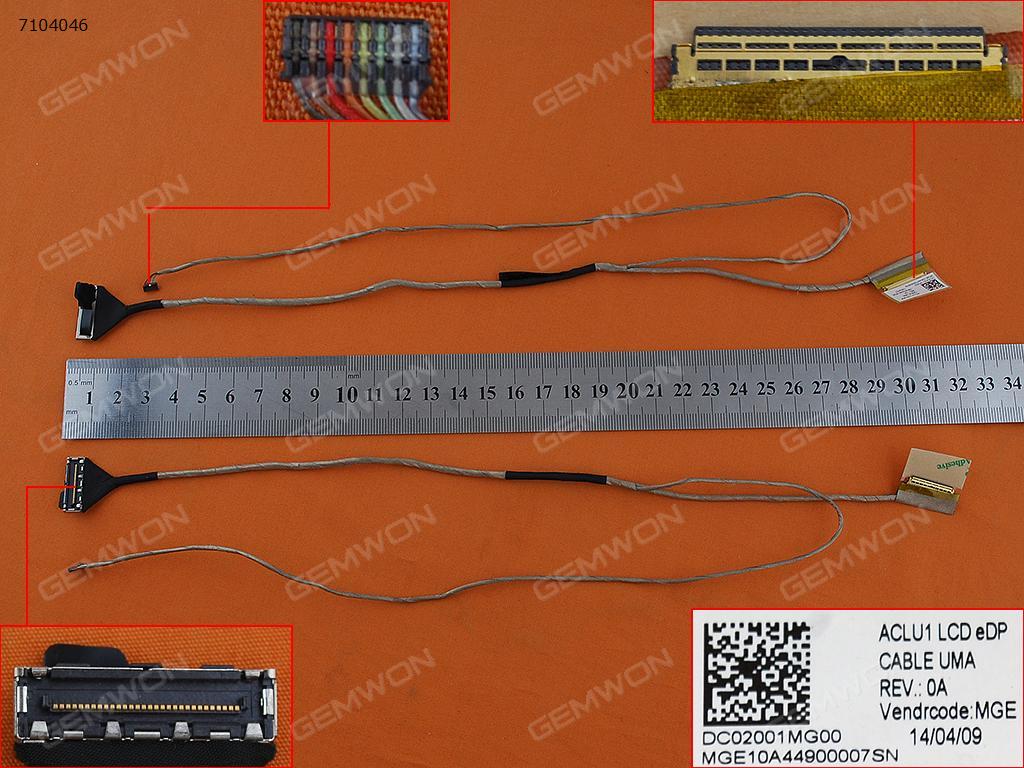 Picture of New LCD Display Screen Cable Replacement  For LENOVO IdeaPad G40-30 G40-45 G40-75 Z40-45 Z40-70(For Integrated graphics,version 2)，ORG