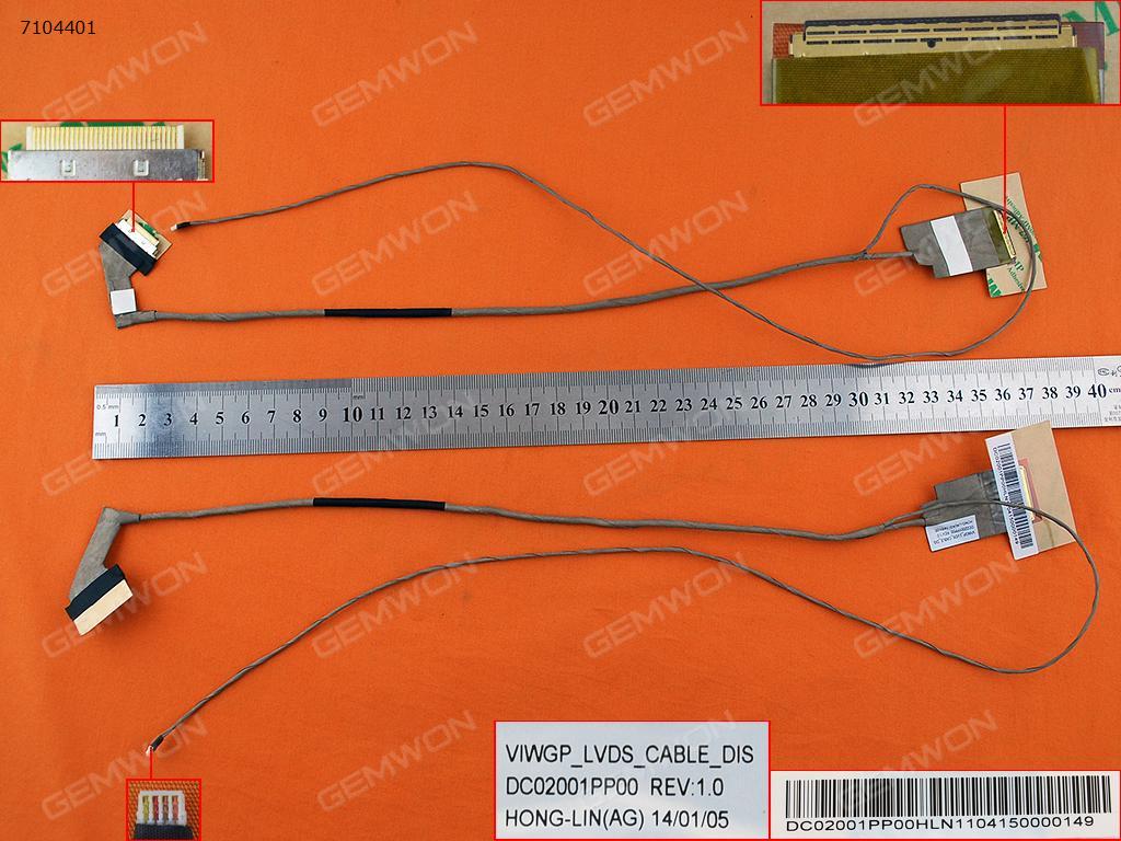 Picture of New LCD Display Screen Cable Replacement  For LENOVO G400 G405 G410 G490 G490A