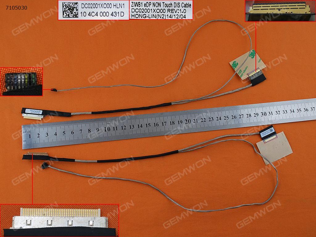 Picture of New LCD Display Screen Cable Replacement  For LENOVO B50-30 B50-45 B50-70 B50-75 ZIWBI1，ORG
